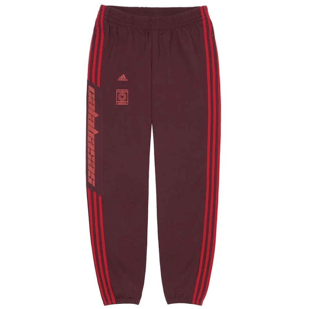 Yeezy Adidas Calabasas Maroon Track Pants